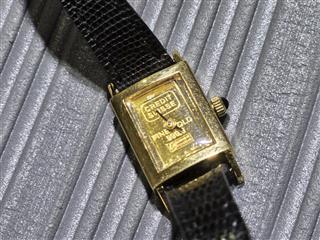 Benrus Watch Credit Suisse 1g 24k ingot dial